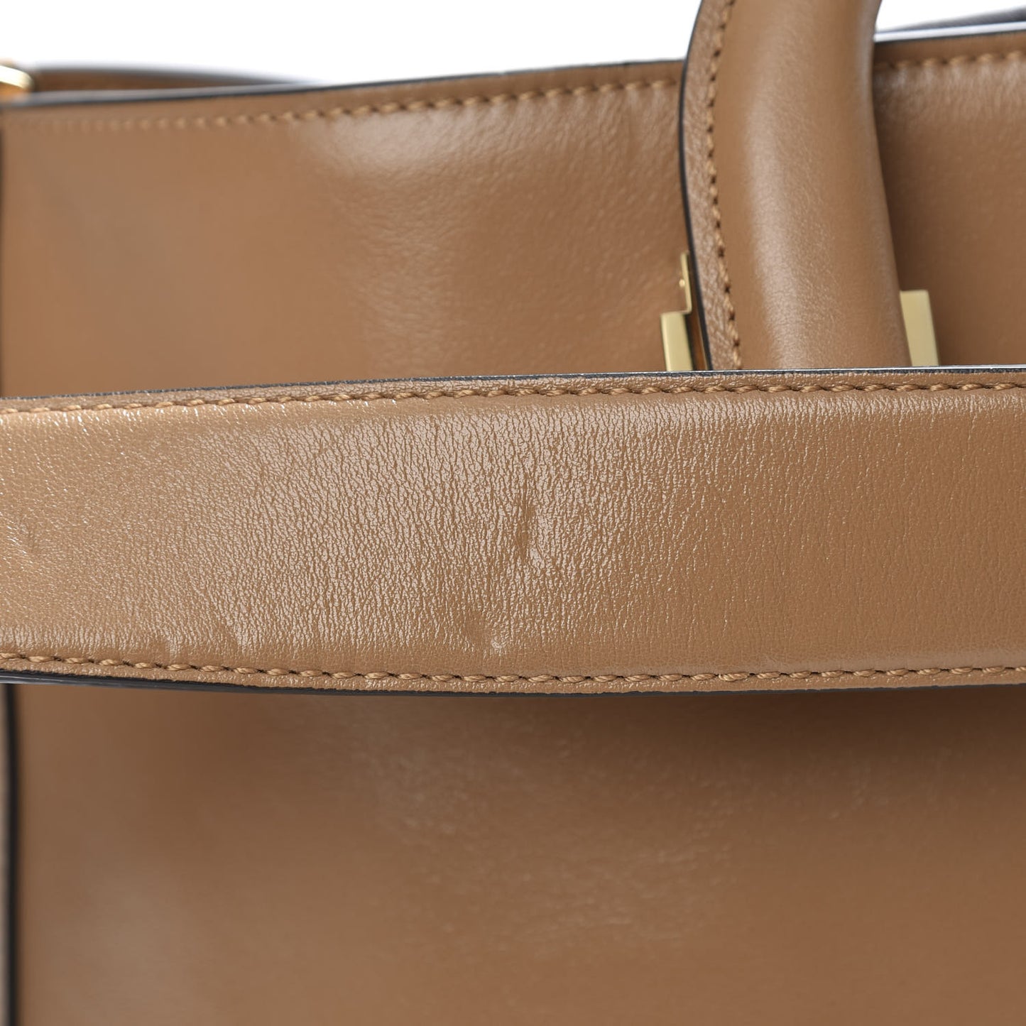 Vitello Glacier Medium FF Tote Nocciola