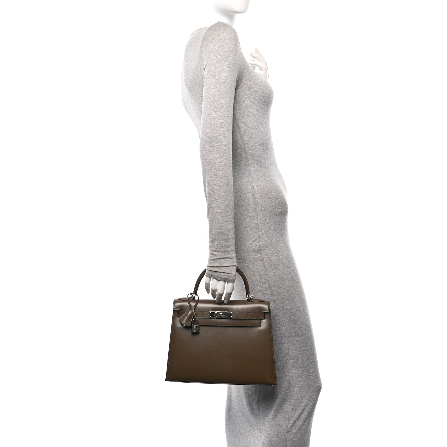 Hermes Box Kelly Sellier 28 Vert Olive 2 of 13