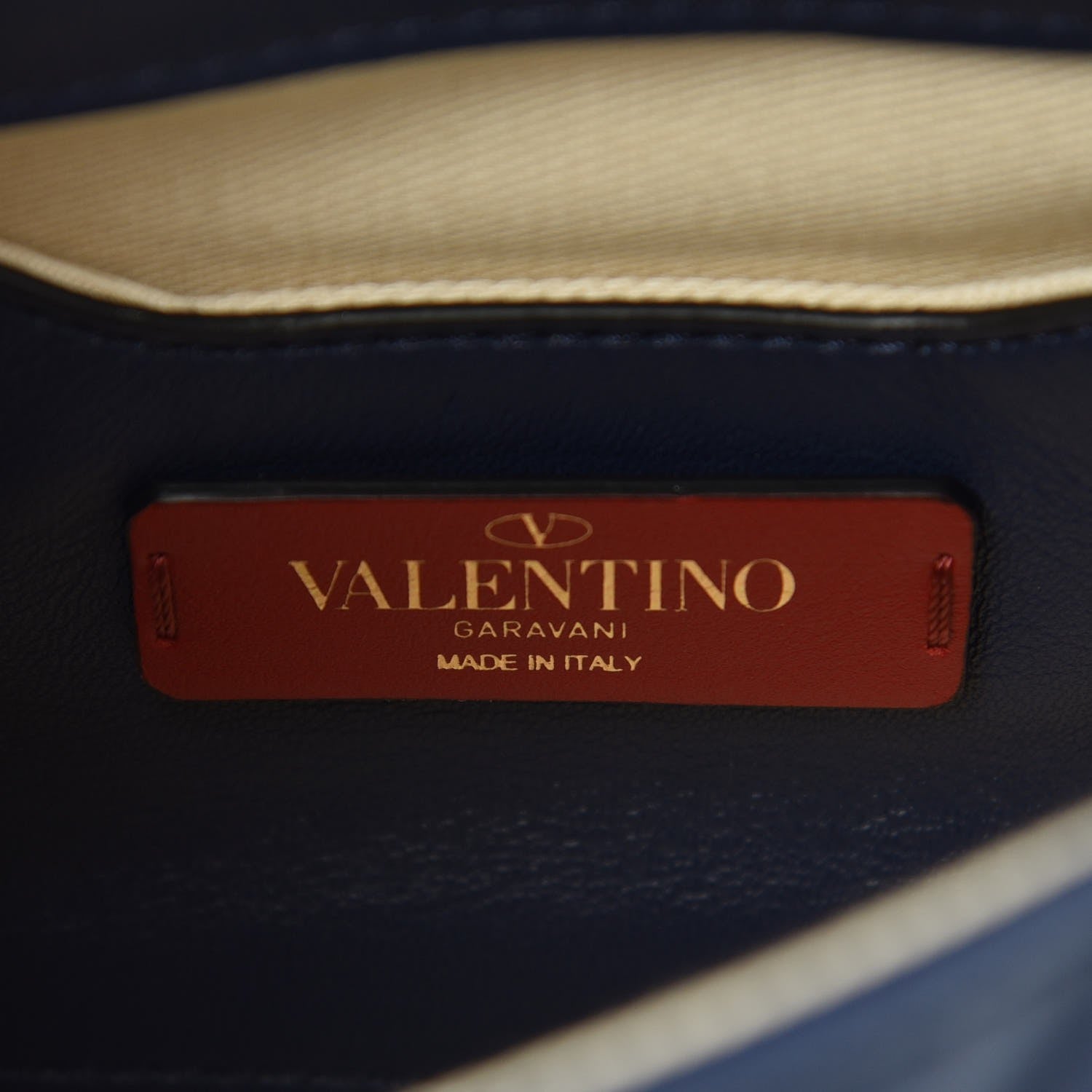 Valentino Garavani Nappa Mini Candystud Top Handle Bag Navy 6 of 7