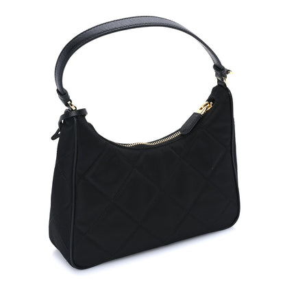 Prada Re-Nylon Saffiano Quilted Mini Re-Edition 2005 Bag Black 2 of 7