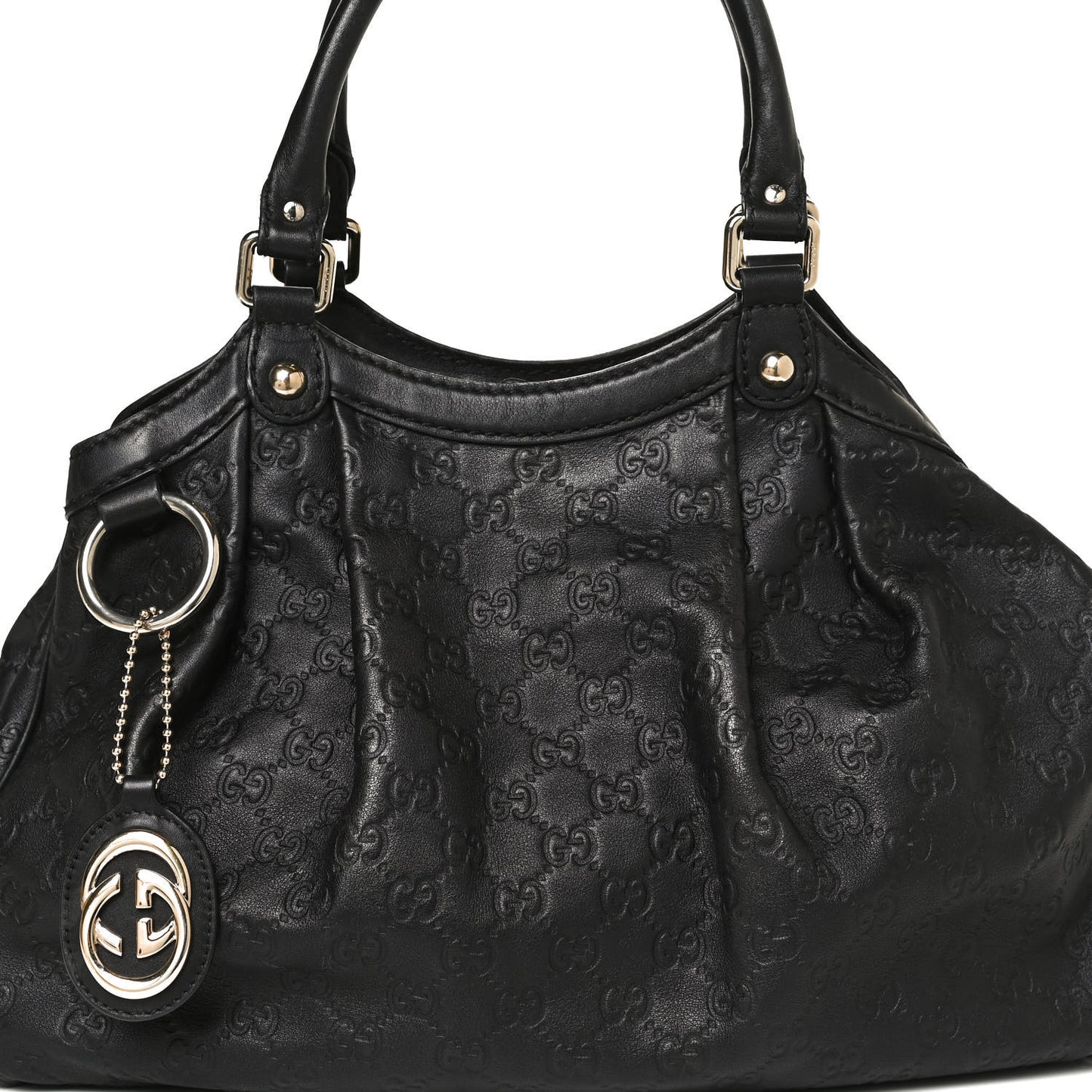 Guccissima Medium Sukey Tote Black