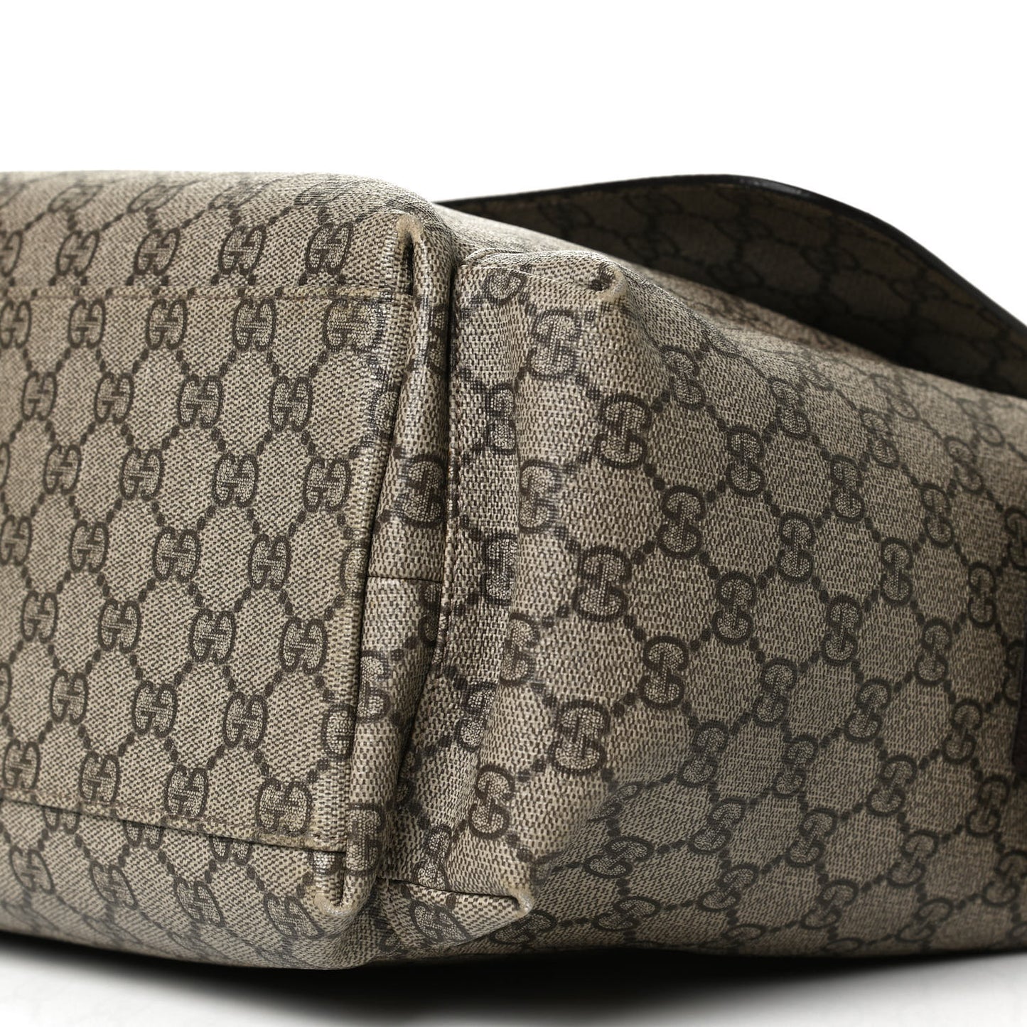 GG Plus Monogram Messenger Diaper Bag Dark Brown