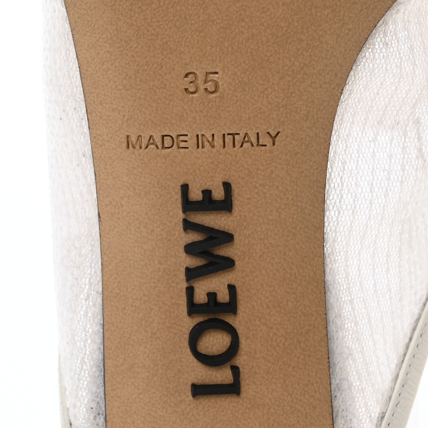 Loewe Sequin Toy Mule Pumps 35 Transparent White 7 of 7