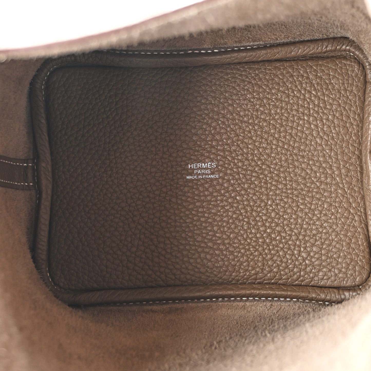 Taurillon Clemence Picotin Lock 18 PM Etoupe