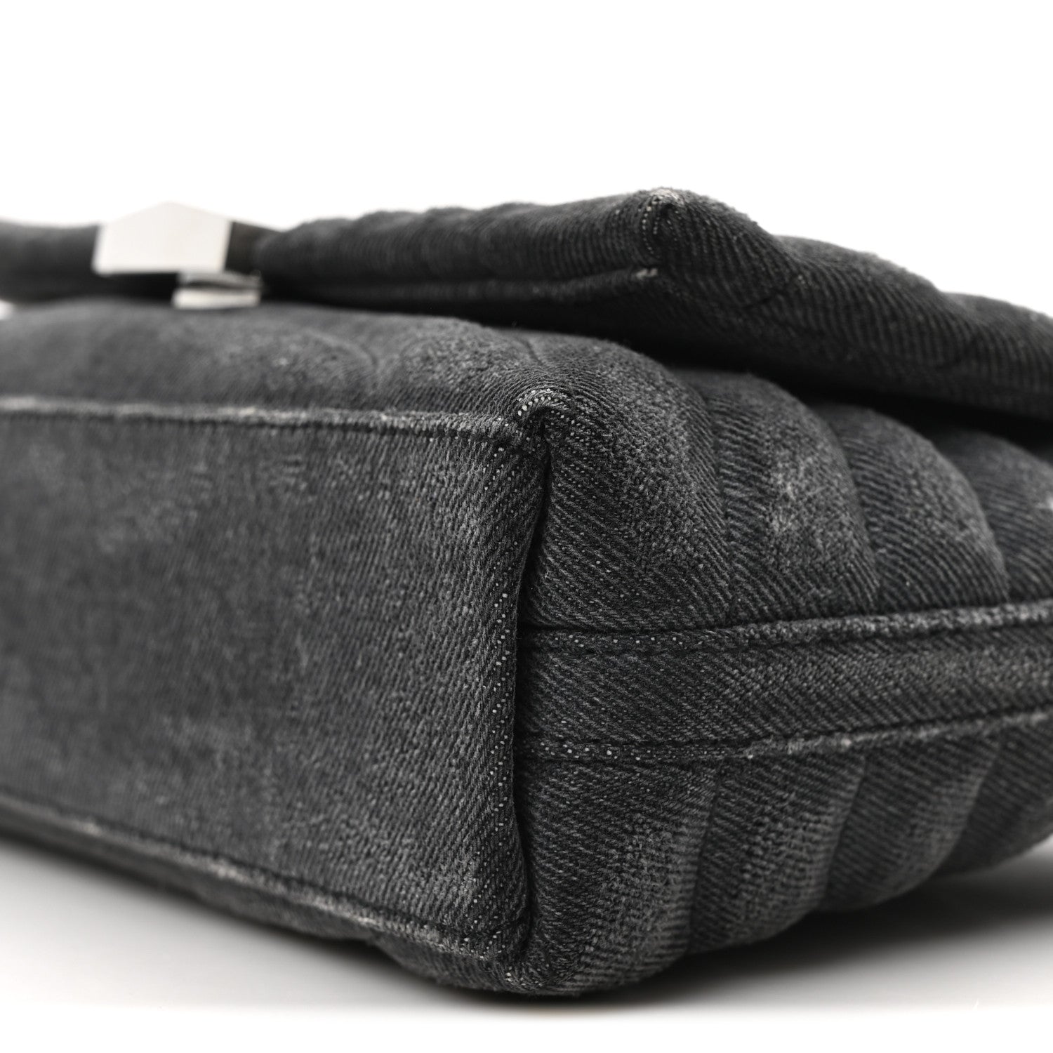 Givenchy Distressed Denim Quilted Small 4G Shoulder Bag Black 9 of 9