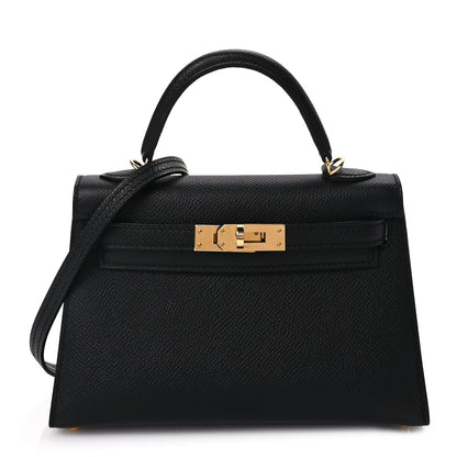 Hermes Epsom Mini Kelly Sellier 20 Black 1 of 9
