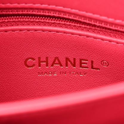 Chanel Lambskin Quilted Small Trendy CC Flap Dual Handle Bag Dark Pink 6 of 7