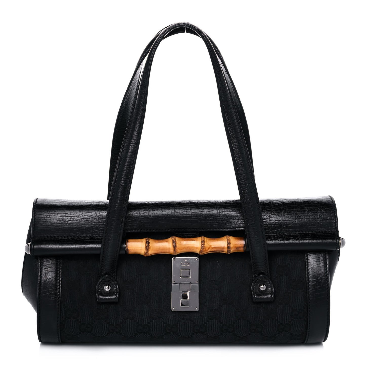 Monogram Bamboo Bullet Bag Black