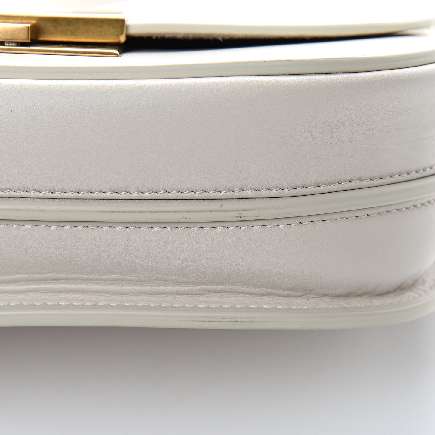 Calfskin Betty Messenger White