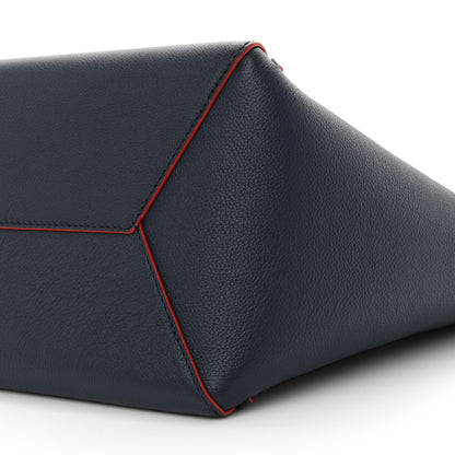 Louis Vuitton Calfskin Braided Lockme Cabas Marine Rouge 9 of 9