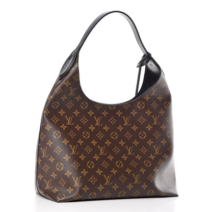 Louis Vuitton Monogram Flower Hobo Black 3 of 8
