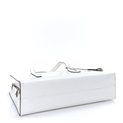 Prada Spazzolato Medium Re-Edition 1995 Double Handle Handbag White 3 of 7