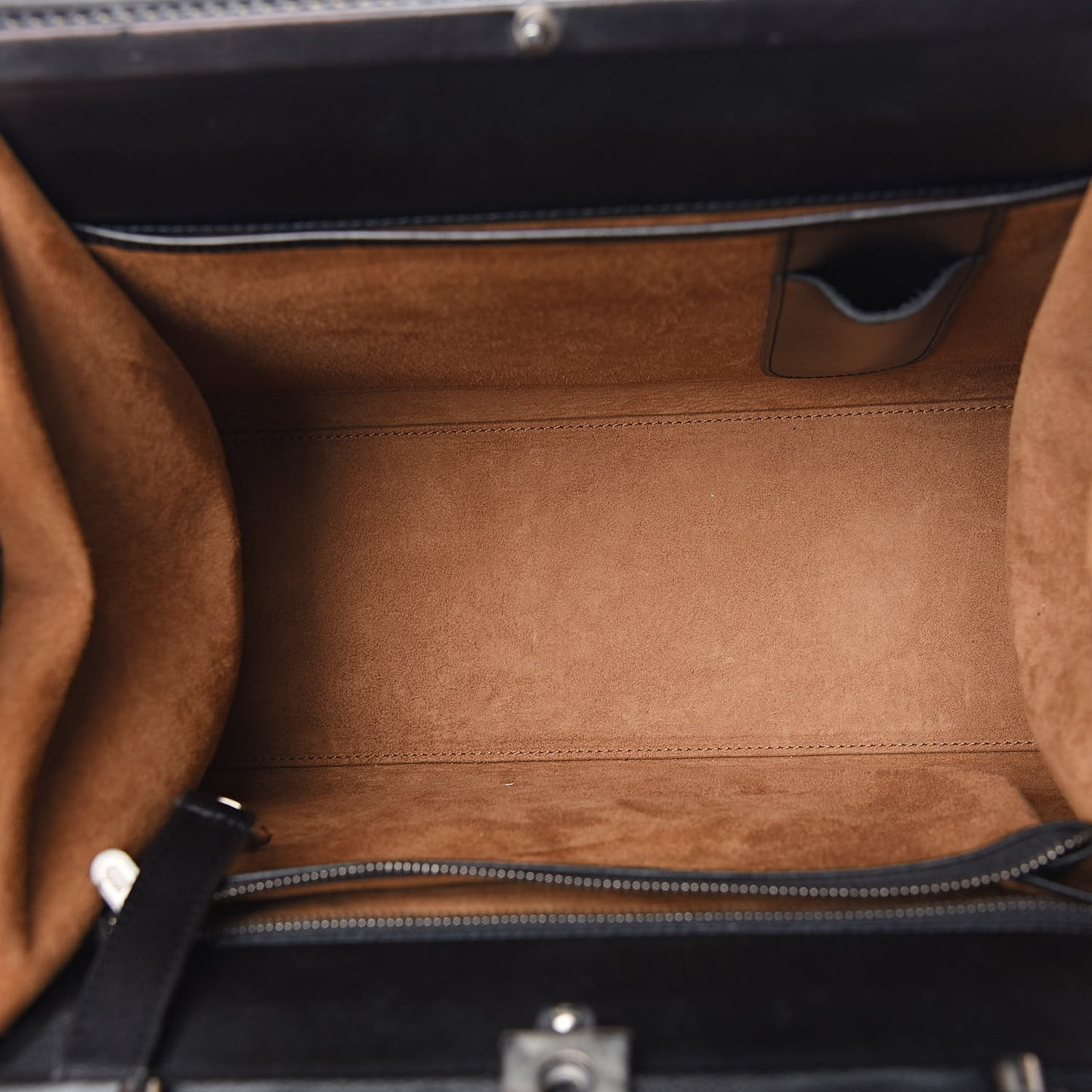 Calfskin Canvas Illusion Top Handle Frame Bag Jumping Black