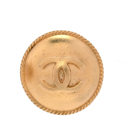 Chanel CC Button Clip On Earrings  Gold 2 of 5