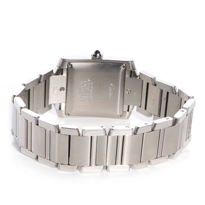 Cartier Stainless Steel 28mm Tank Francaise Automatic Watch 4 of 7