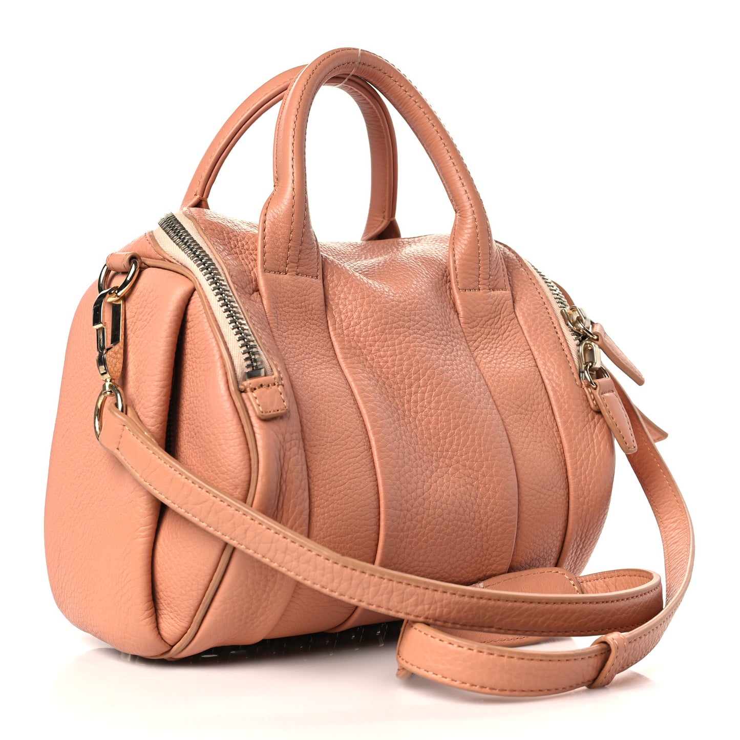 Pebbled Lambskin Mini Rockie Blush Gold Hardware