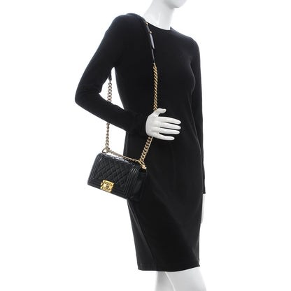 Chanel Calfskin Quilted Small Boy Flap Black 2 of 8