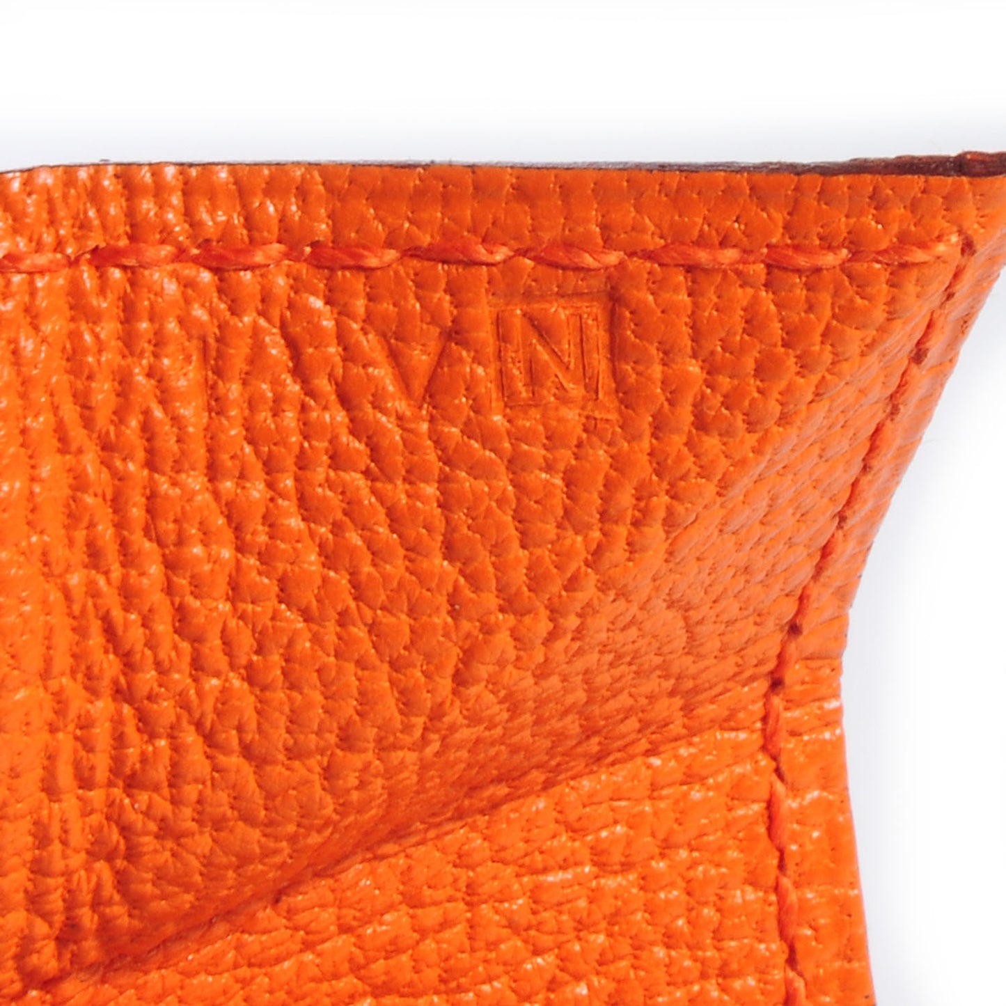 Chevre Mysore Le 24 Coin Purse Orange