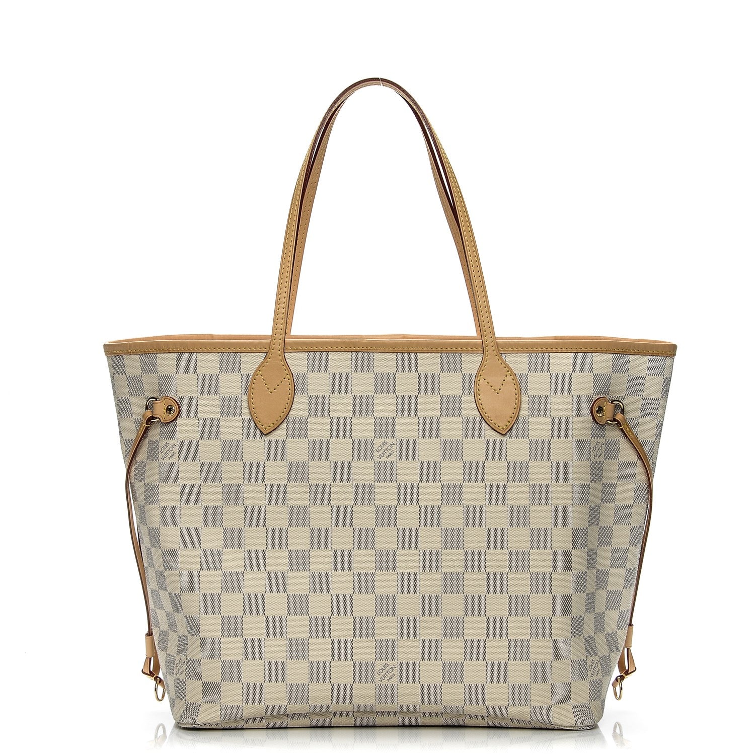 Louis Vuitton Damier Azur Neo Neverfull MM Rose Ballerine 1 of 8