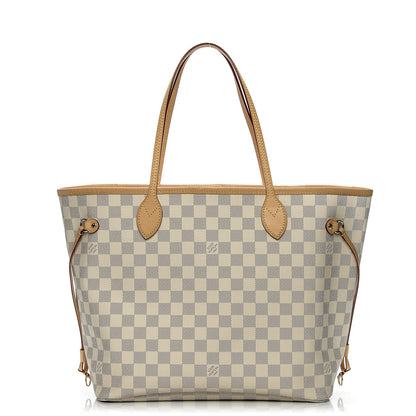Louis Vuitton Damier Azur Neo Neverfull MM Rose Ballerine 1 of 8