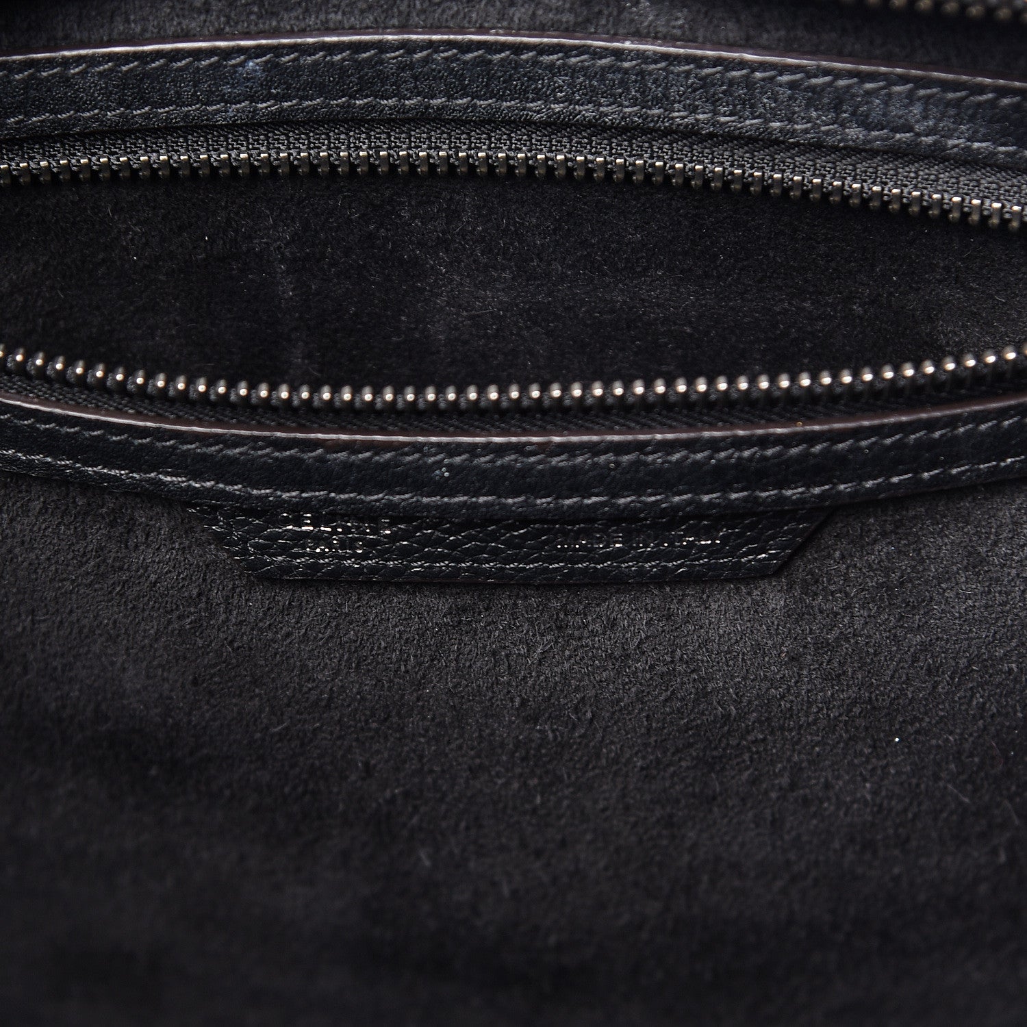 Celine Drummed Calfskin Mini Luggage Black 7 of 17