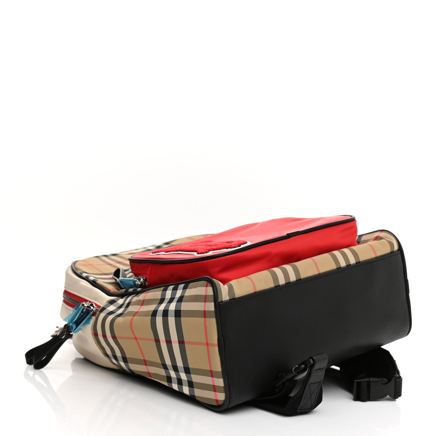 Econyl Vintage Check Kids Monogram Backpack Archive Beige