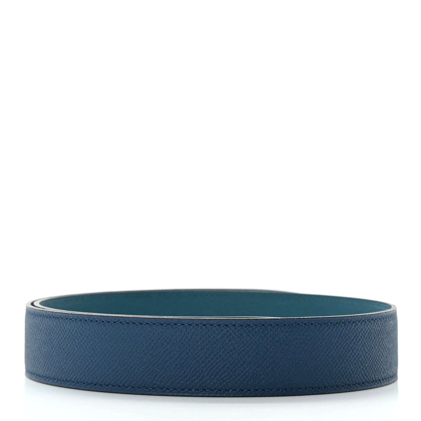 Epsom 32mm Belt Strap 75 Deep Blue Vert Bosphore