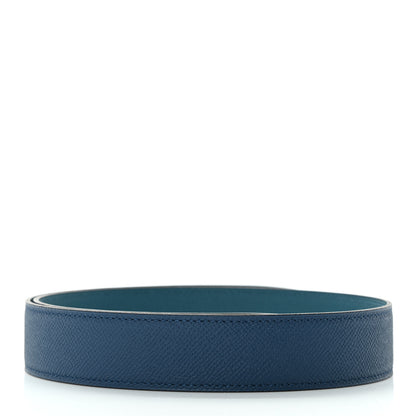 Hermes Epsom 32mm Belt Strap 75 Deep Blue Vert Bosphore 2 of 4