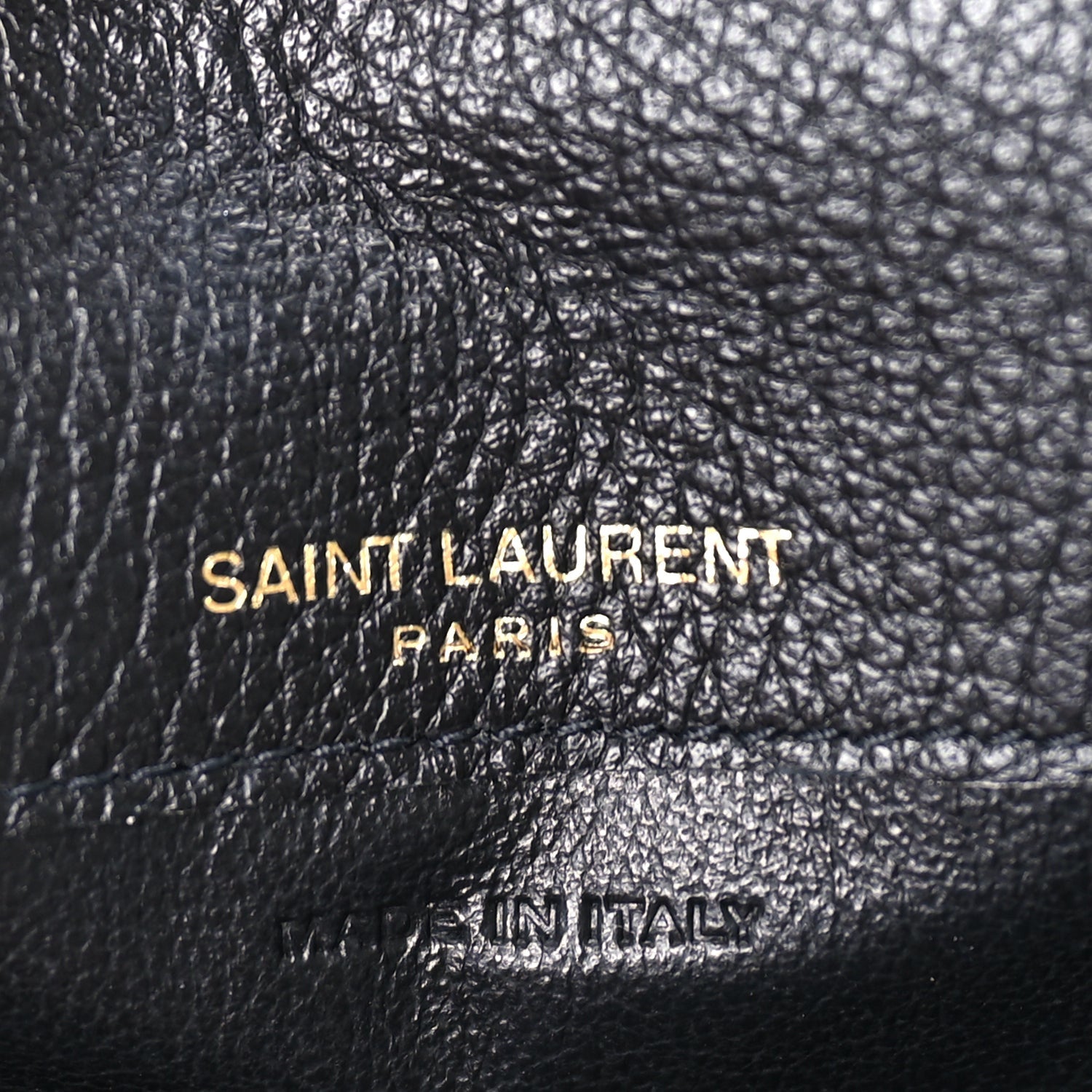 Saint Laurent Grained Calfskin Tiny Cassandre Flap Card Case  Black 7 of 7