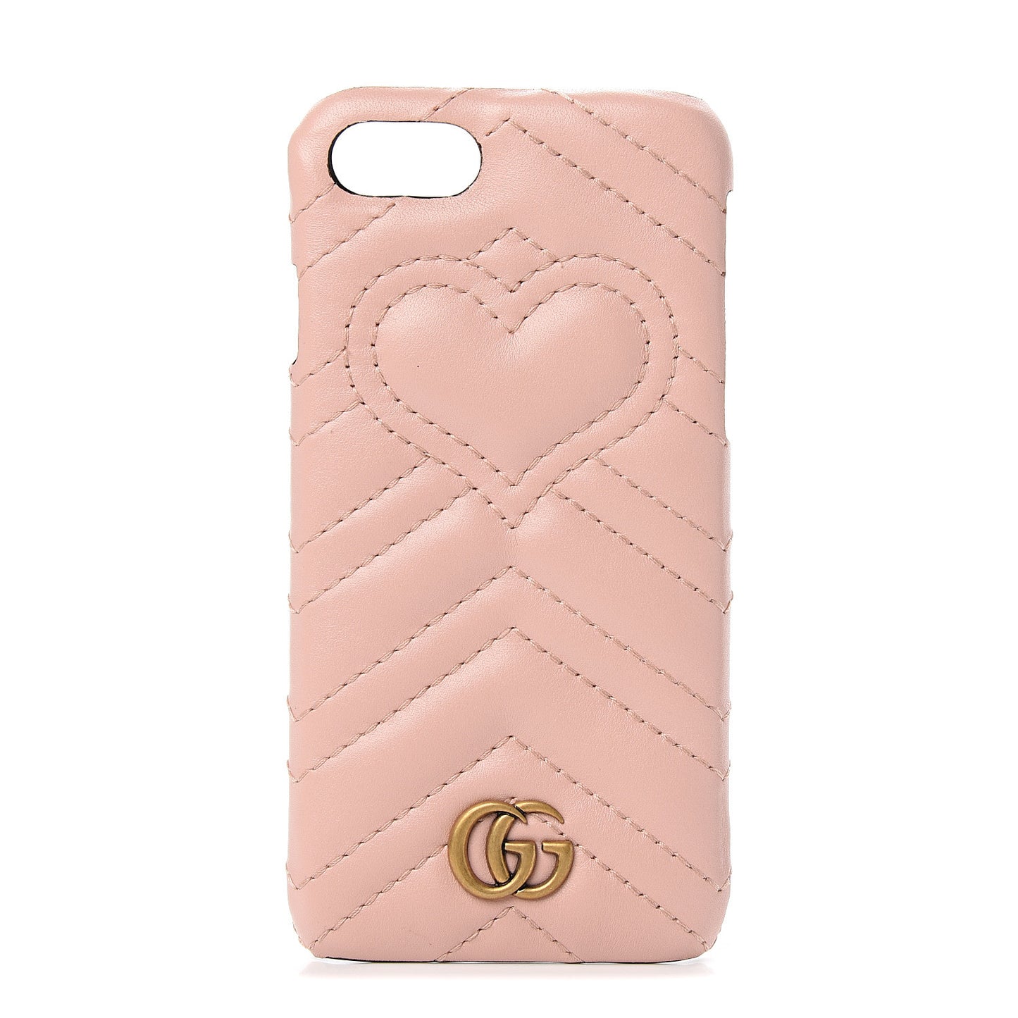 Calfskin Matelasse Marmont iPhone 7 Case Pink