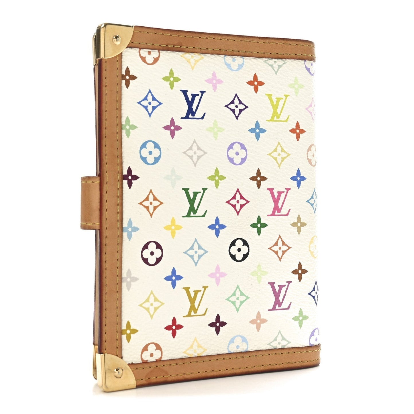 Monogram Multicolor Small Ring Agenda Cover White