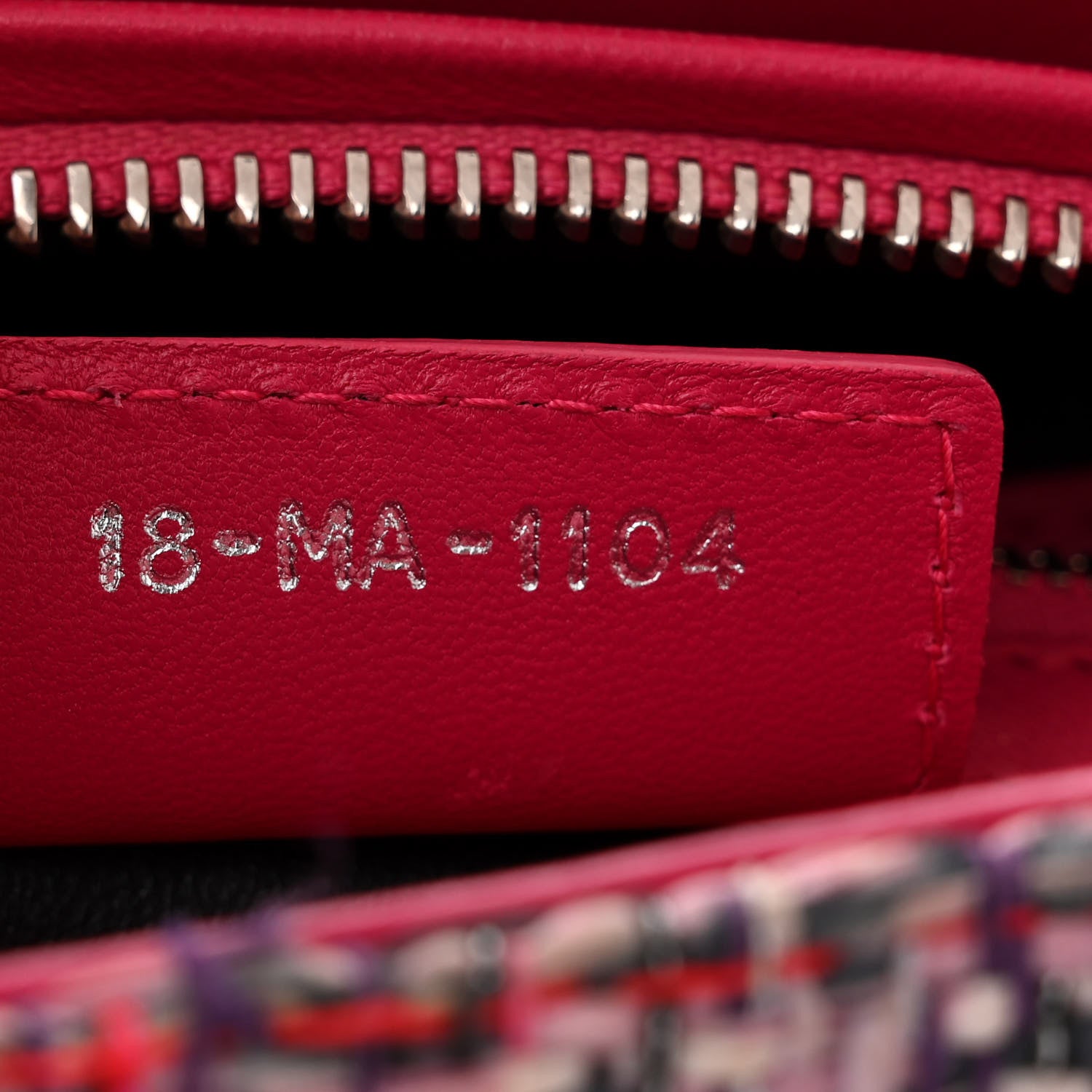 Christian Dior Tweed Medium Lady Dior Pink Multicolor 7 of 11