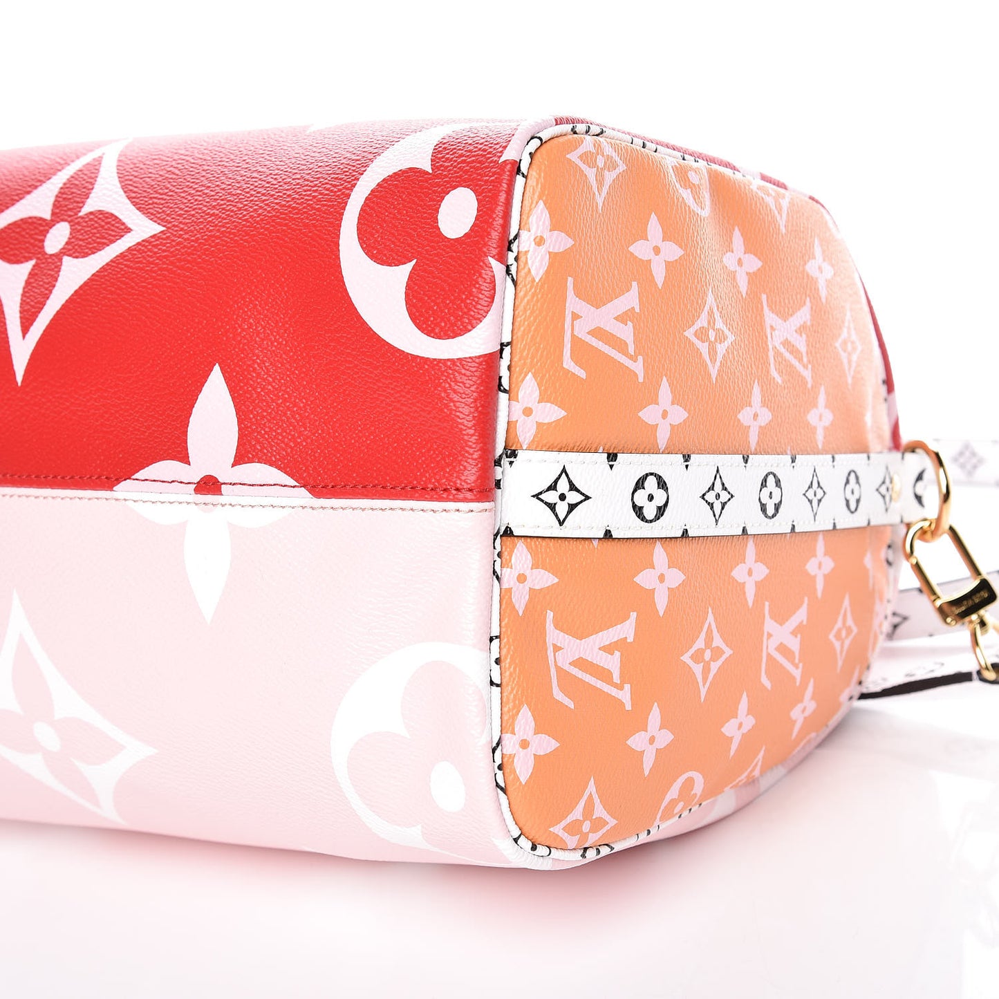 Monogram Giant Speedy Bandouliere 30 Rouge
