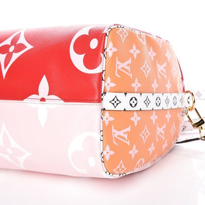 Louis Vuitton Monogram Giant Speedy Bandouliere 30 Rouge 6 of 9