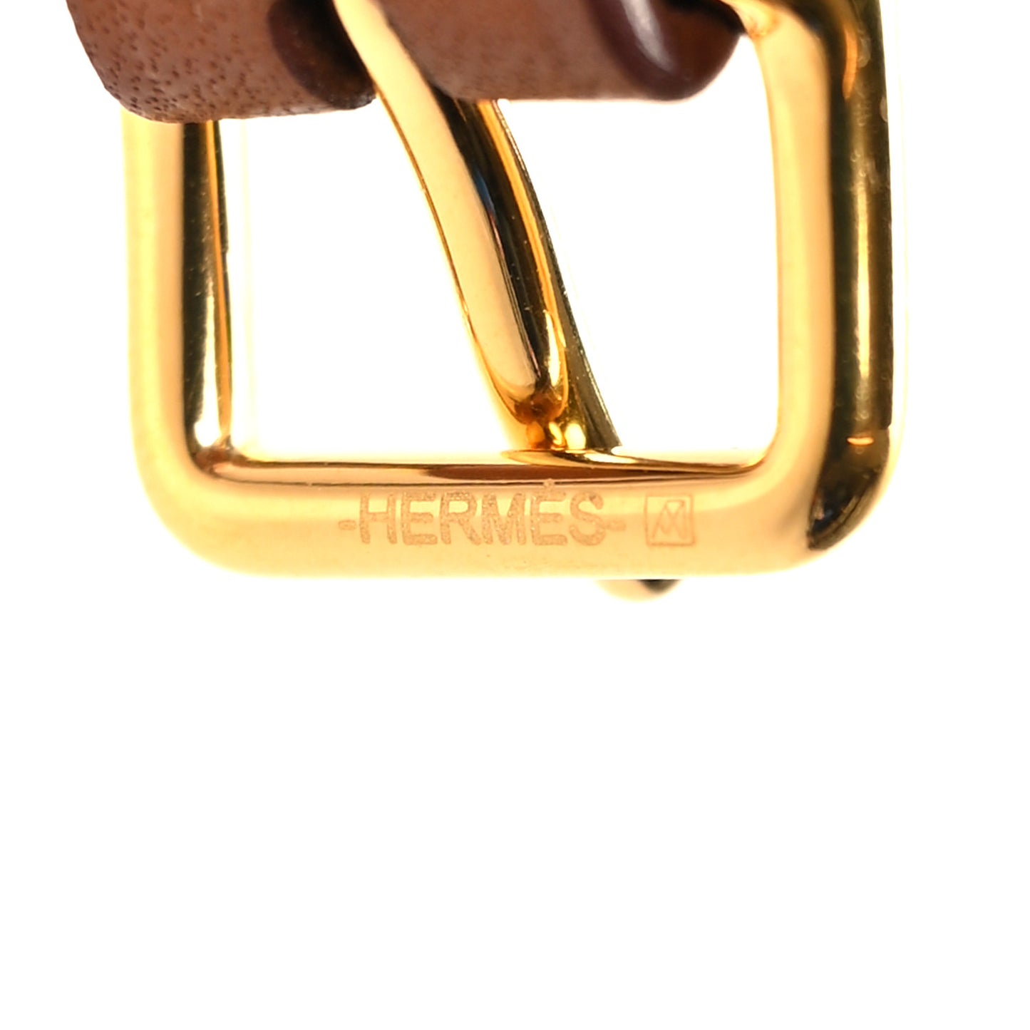 Calfskin Entrelacs Cuff Bracelet T2 Gold