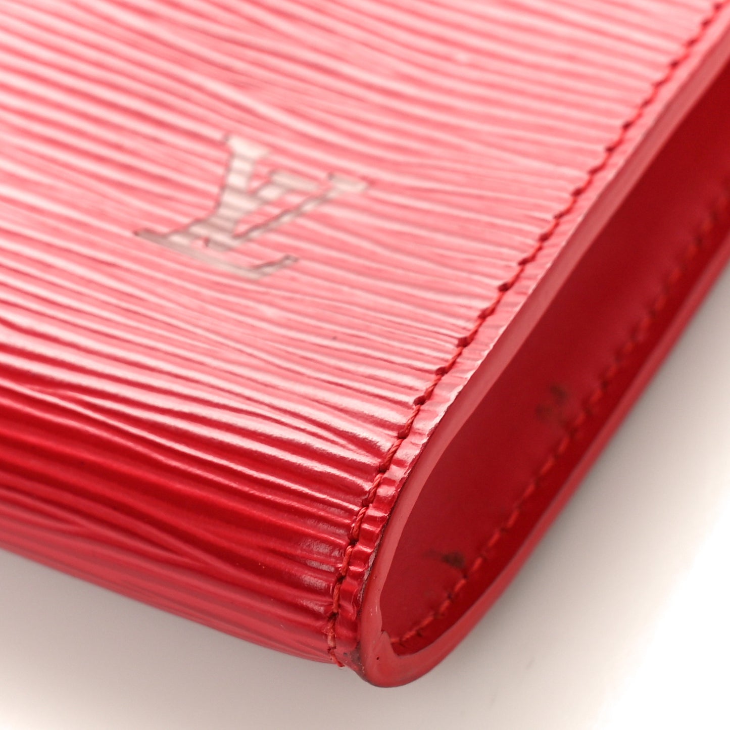 Epi Pochette Accessories 24 Castillan Red