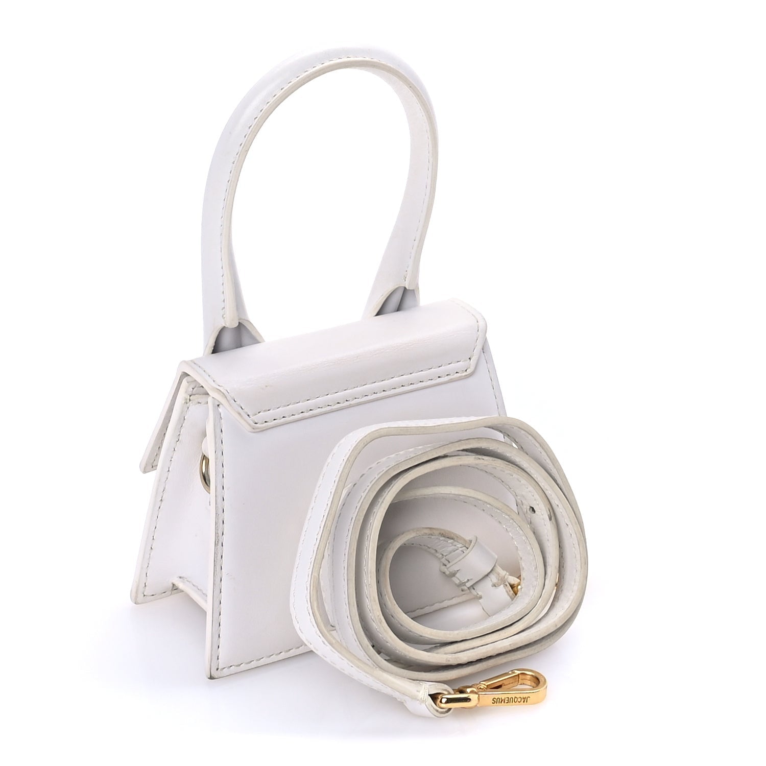 Jacquemus Smooth Calfskin Le Chiquito  White 2 of 8