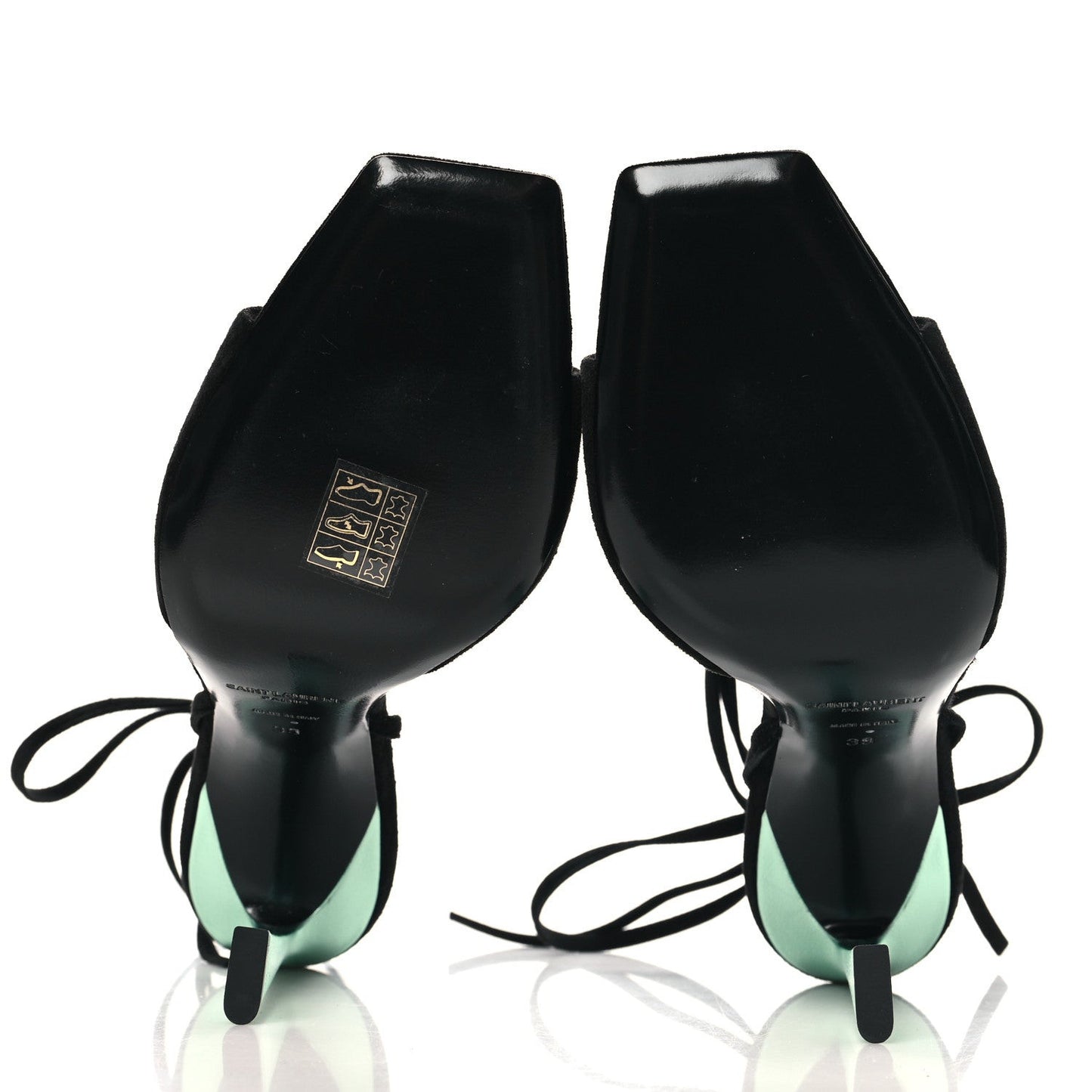 Suede Paz 105 Ankle Strap Sandals 39 Hope Green