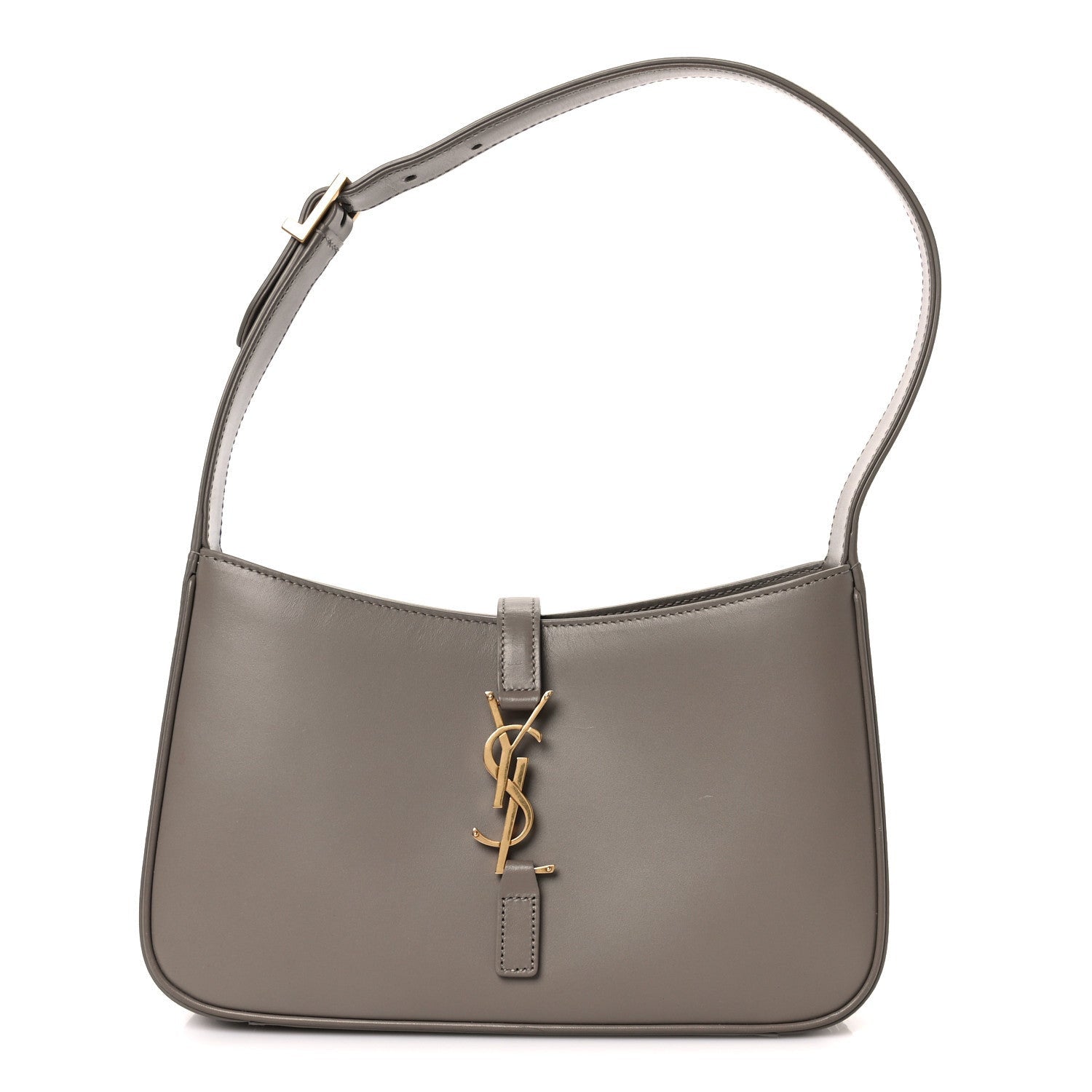 Saint Laurent Smooth Calfskin Le 5 A 7 Hobo Greyish Brown 1 of 1