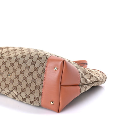 Gucci Monogram Large Heart Bit Charm Top Handle Tote Coral 9 of 9