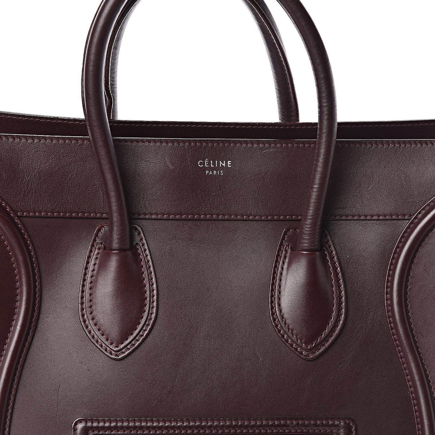Smooth Calfskin Mini Luggage Burgundy