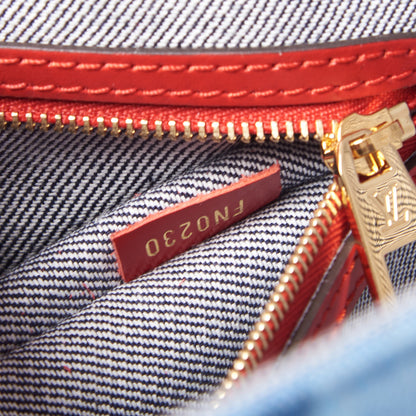 Louis Vuitton Denim Damier Monogram Onthego Blue Rouge 9 of 9
