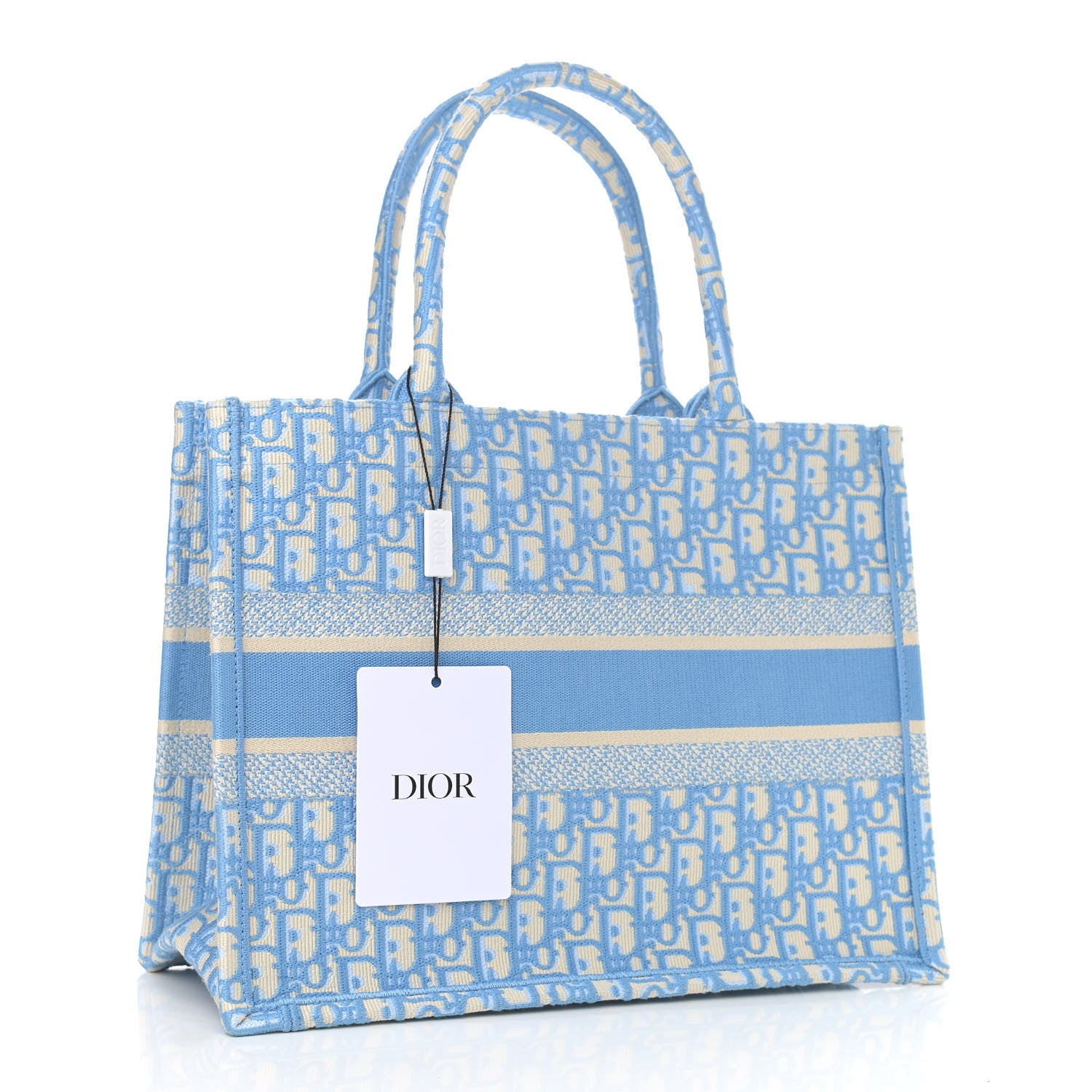 Christian Dior Oblique Medium Book Tote Light Blue 2 of 10