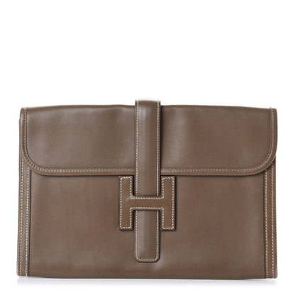 Hermes Box Jige PM Clutch Etoupe 1 of 9