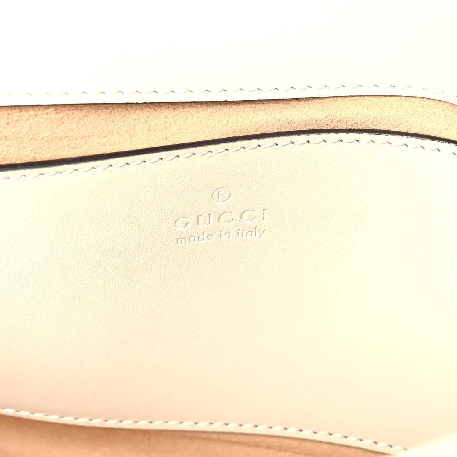 Gucci Calfskin Matelasse Mini GG Marmont Shoulder Bag White 5 of 8