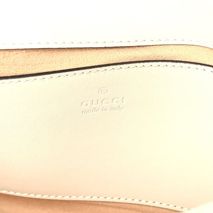 Gucci Calfskin Matelasse Mini GG Marmont Shoulder Bag White 5 of 8