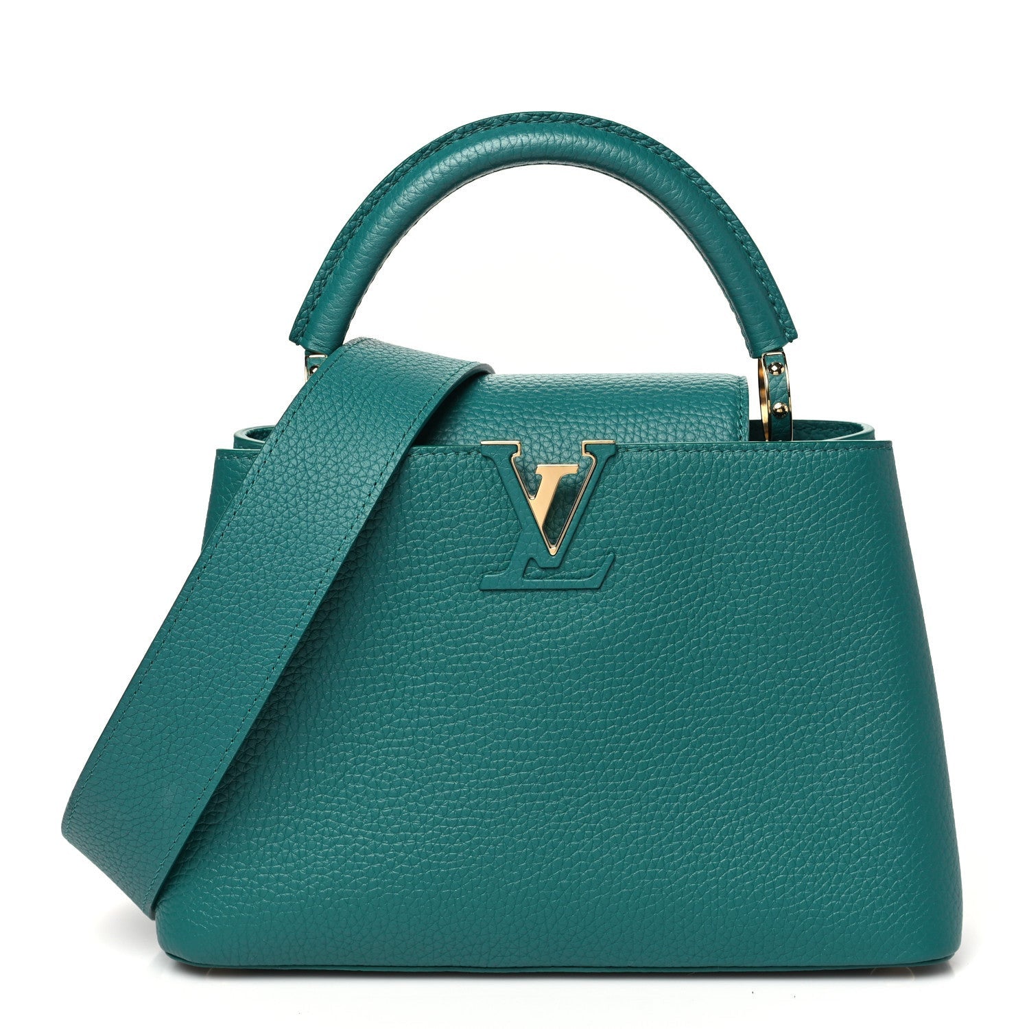 Louis Vuitton Taurillon Capucines BB Emerald 1 of 7