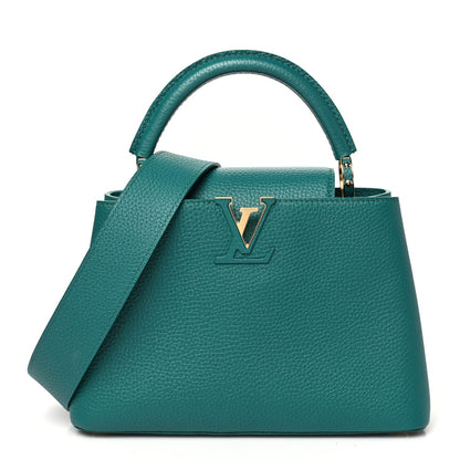 Louis Vuitton Taurillon Capucines BB Emerald 1 of 7