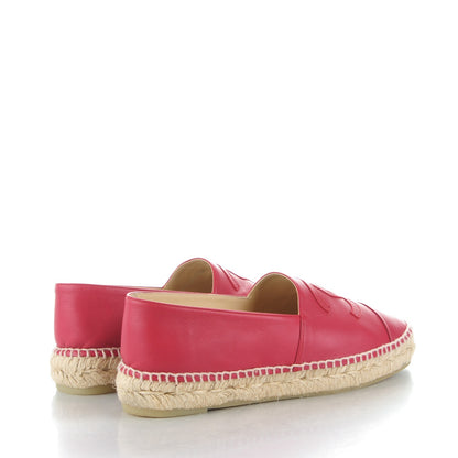 Chanel Lambskin CC Espadrilles 39 Red 4 of 10