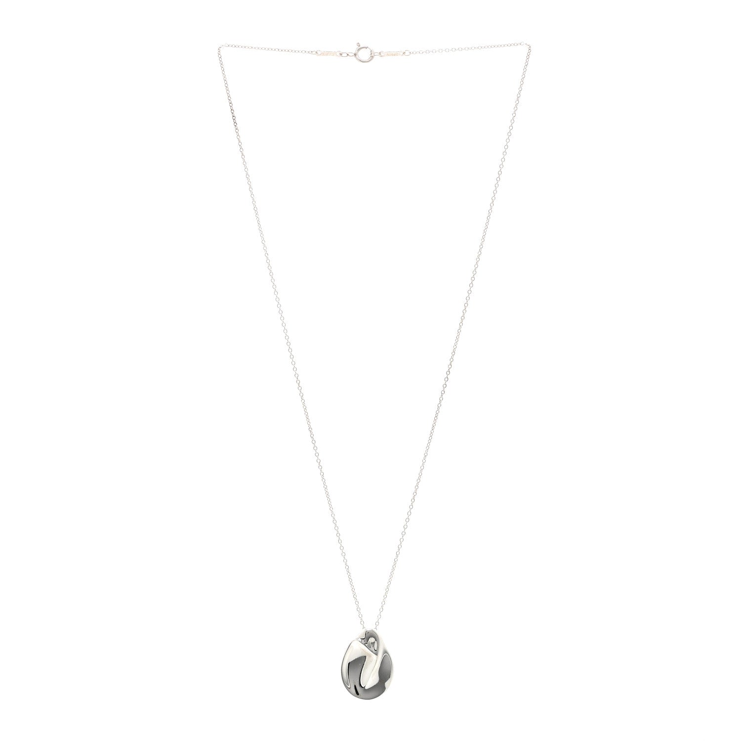 Tiffany Sterling Silver Elsa Peretti Madonna Pendant Necklace 3 of 4